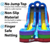 Image of Sale on Commercial 18' Retro Rainbow Double Bay Inflatable Water Slide with Blower