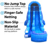 Image of 18' Blue Marble Inflatable Water Slide with Blower