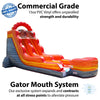 Image of Buy 18' Fire Red Marble Commercial Inflatable Water Slide with Blower