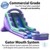 Image of Buy 18' Purple Marble Commercial Inflatable Water Slide with Blower