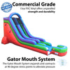 Image of 18' Retro Rainbow Inflatable Water Slide with Blower