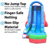 Image of 18' Retro Rainbow Inflatable Water Slide with Blower