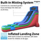 18' Modular Retro Rainbow Inflatable Water Slide with Blower