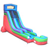 Image of 18' Modular Retro Rainbow Inflatable Water Slide with Blower
