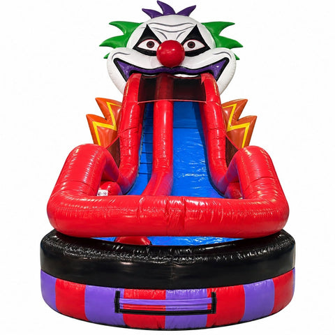 18' Nightmare Clown Inflatable Water Slide with Blower by POGO Bounce House