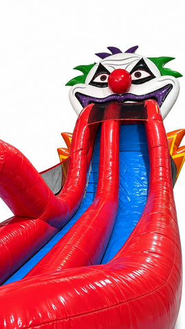 18' Nightmare Clown Inflatable Water Slide with Blower by POGO Bounce House