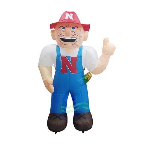 7' NCAA Inflatable Nebraska Cornhuskers Herbie Mascot