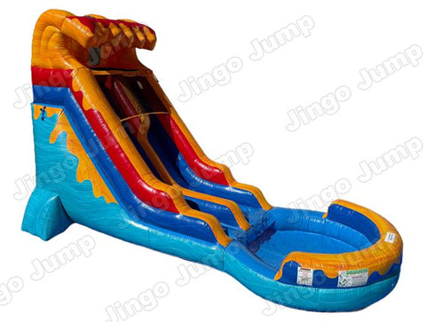 18 FT Light-Commercial Waves of Fun Water Slide