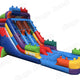 17 FT Dual Lane Brick Blaster Wet and Dry Water Slide (15 oz Vinyl)