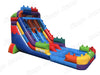 Image of 17 FT Dual Lane Brick Blaster Wet and Dry Water Slide (15 oz Vinyl)