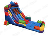 Image of 17 FT Dual Lane Brick Blaster Wet and Dry Water Slide (15 oz Vinyl)