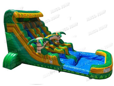 18 FT 2 Lane Tropical Wet-Dry Slide