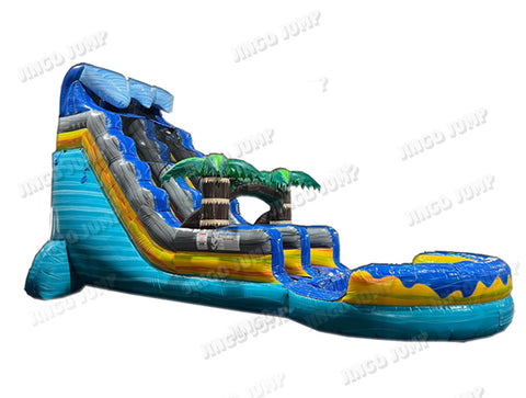18 FT Jamaica Wet and Dry Water Slide (15 oz Vinyl)