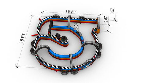 Turbo 500 Inflatable RC Race Track - IG5456