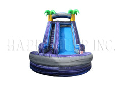 18'H Tropical Water Slide by Happy Jump