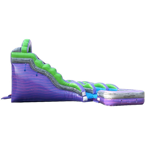  19' Purple Marble Curved Double Lane with Blower