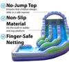Image of Sale on Commercial 19' Purple Marble Double Lane Curved Inflatable Water Slide with Blower