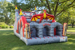 15'H Dragon's Lair 3 Lane Mega Thrill by Happy Jump