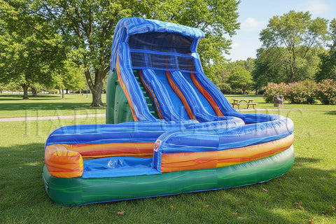 Sandy Wave Inflatable Water Slide - WS4456