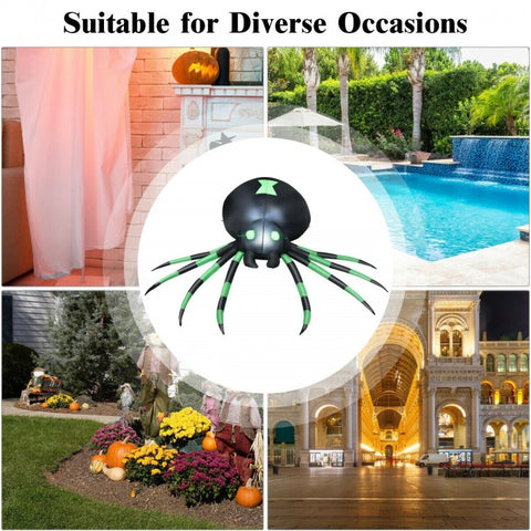 6FT Halloween Inflatable Blow-Up Spider by Costway