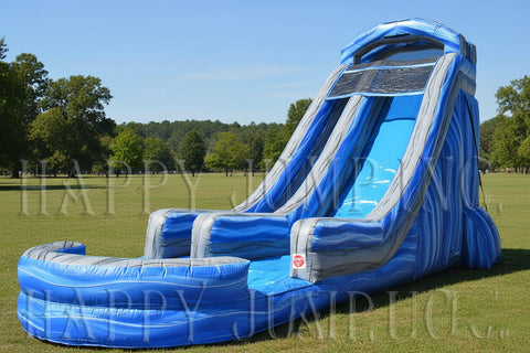 22ft Double Lane Water Slide in Primary Colors - WS8722