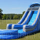 22'H Blue Splash Water Slide by Happy Jump