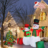 Image of 6 Feet Inflatable Christmas Snowman with LED Lights Blow Up Outdoor Yard Decoration by Costway