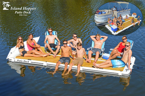 patio dock elite class floating water platform