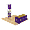 Image of Custom GeoMetrix Pop-Up Trade Show Booth Display - (1x3 Panel)