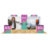 Image of 10x20 Trade Show Booth with Curved Media Wall