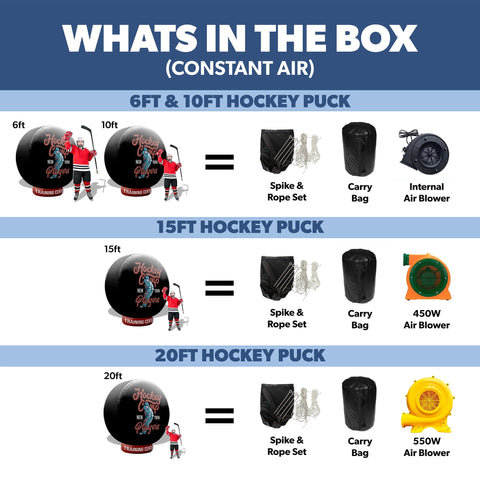 Custom Giant Inflatable Hockey Puck