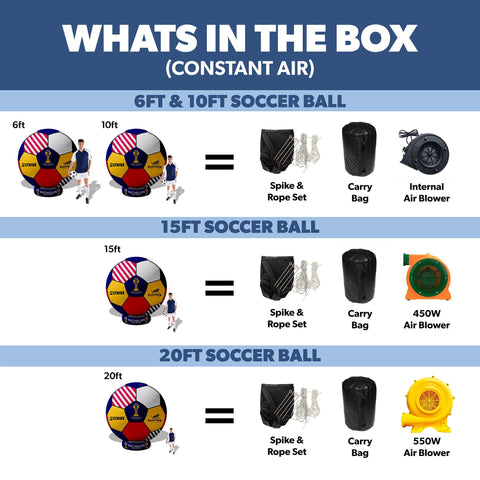Custom Giant Inflatable Soccer Ball