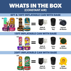 Custom Giant Inflatable Can w/ Base