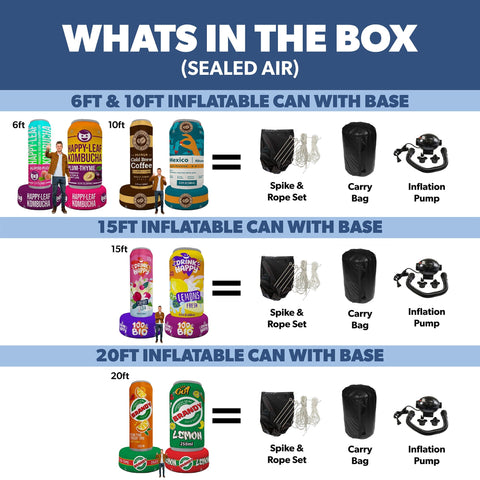 Custom Giant Inflatable Can w/ Base