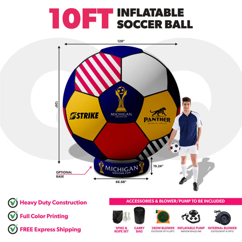 Custom Giant Inflatable Soccer Ball
