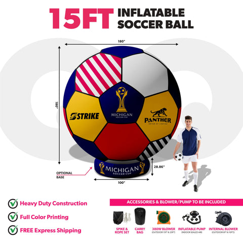 Custom Giant Inflatable Soccer Ball