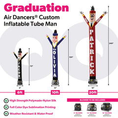 Custom Graduation Air Dancers® Inflatable Tube Man