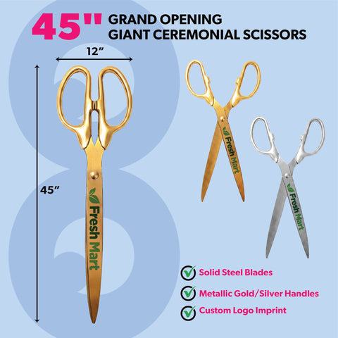 Grand Opening Ribbon Cutting Package w/ Giant Scissors