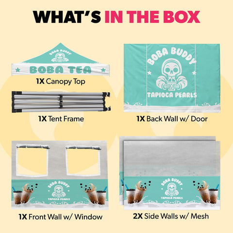 Custom Food Concession Canopy Tent Package