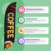 Image of Coffee Feather Flag