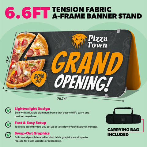 Tension Fabric A-Frame Banner Stand