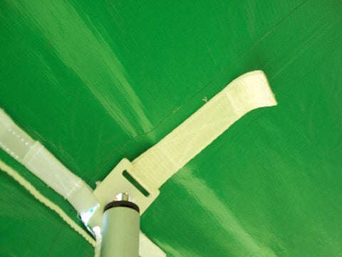20' x 20' Premium Canopy Pole Party Tent - Green and White