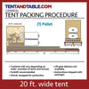 Image of 20' x 30' Premium West Coast Frame Party Tent - Beige