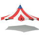 20' Hexagon High Peak Frame Top Only, Red White and Blue