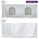 15' x 15' High Peak Frame Sidewall Kit with 8' Walls, Hook/Loop, and Clip Connections