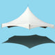 20' White Hexagon High Peak Frame Top Only
