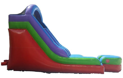 Save on 15' Retro Rainbow Inflatable Water Slide with Blower