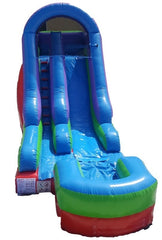 15' Retro Rainbow Inflatable Water Slide with Blower