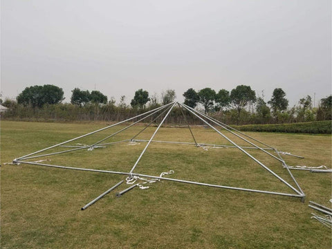 20' x 20' Weekender West Coast Frame Party Tent - Red White and Blue