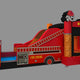 Mega Fire Truck Water Slide Bounce House Combo with Blower
